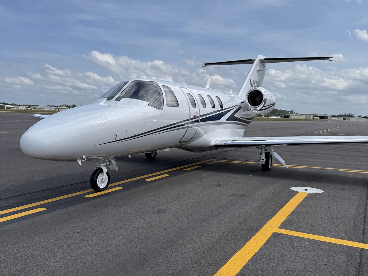 Citation CJ1 N262BK on the ramp